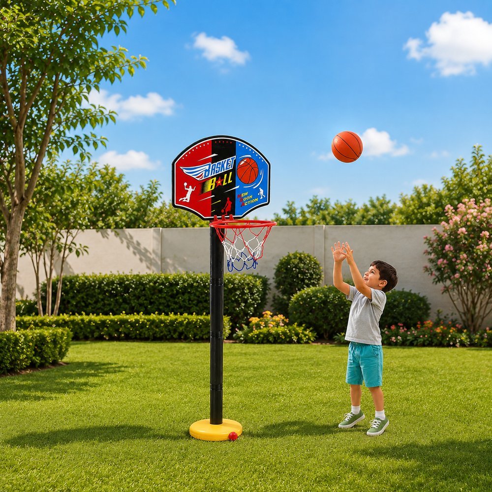 Kit Basquete Infantil com Bola de 118cm - Imagem 2