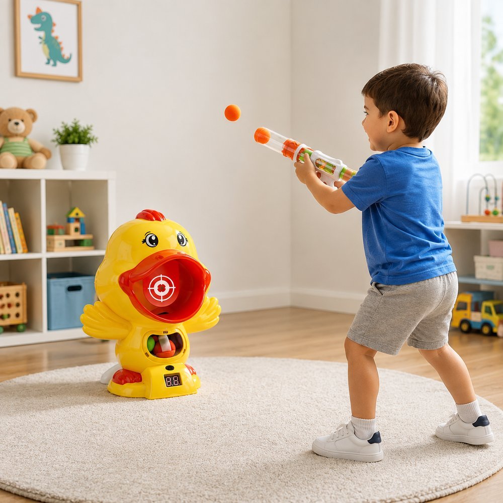 Jogo de Tiro ao Alvo Infantil com Arma Pato e Bolinhas - Imagem 2