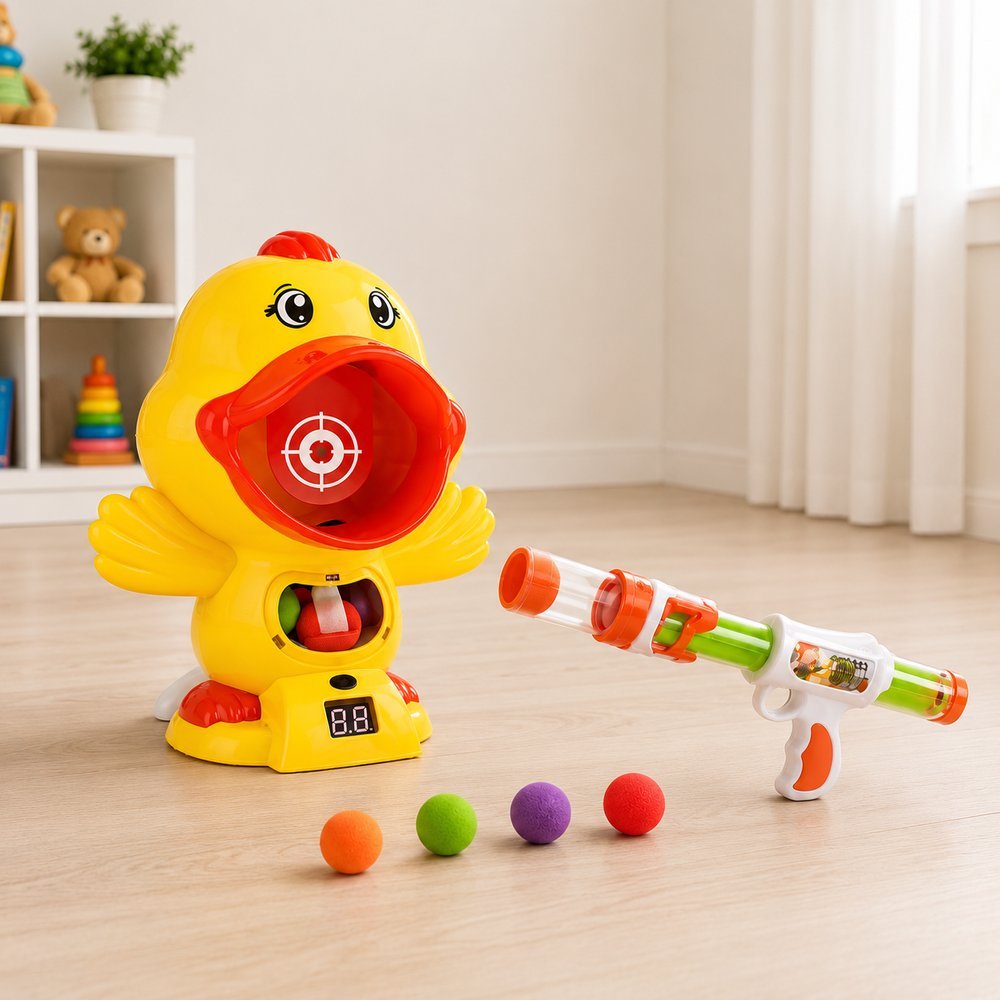 Jogo de Tiro ao Alvo Infantil com Arma Pato e Bolinhas - Imagem 3