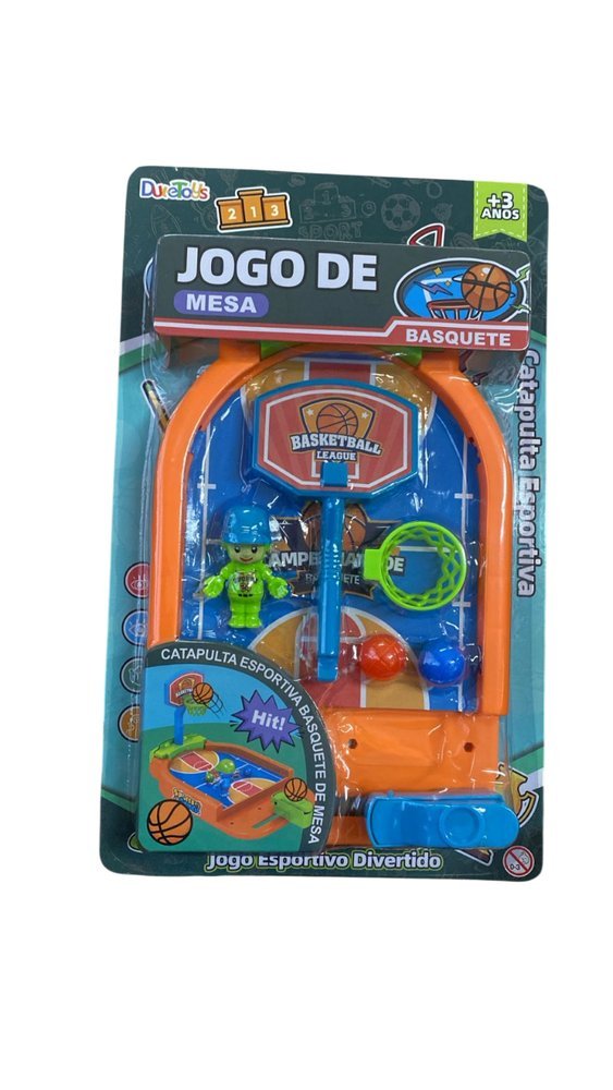 Jogo Basquete Mesa Catapulta Lançador Bolinha Brinquedo - Imagem 2