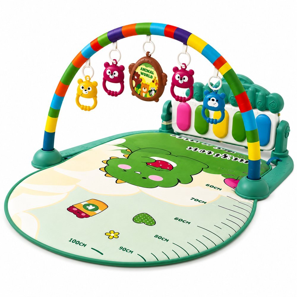Tapete Musical Infantil Interativo para Bebês com Arco - Verde - Imagem 3