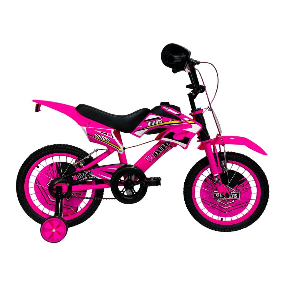 Bicicleta Infantil Moto Cross Aro 16 - Rosa - Imagem 5