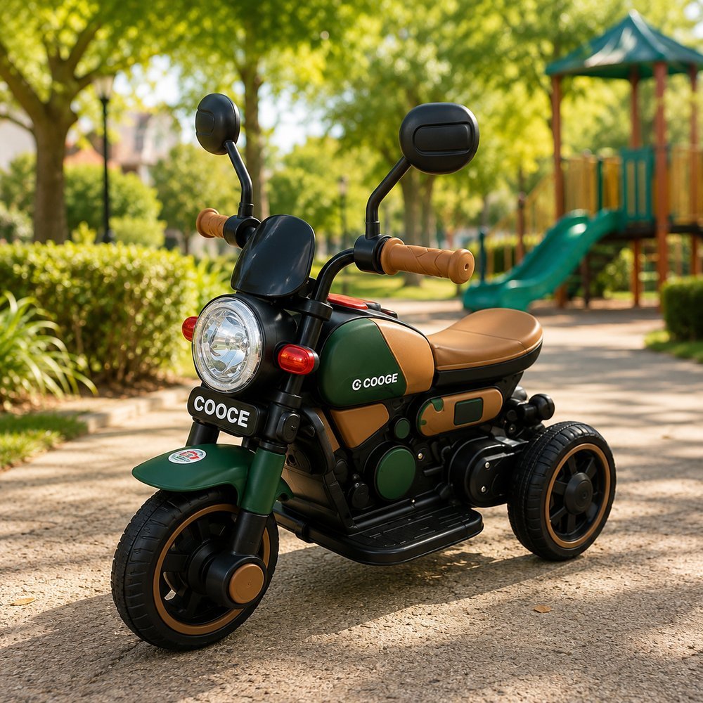 Moto Elétrica Infantil Prime Retrô - Verde