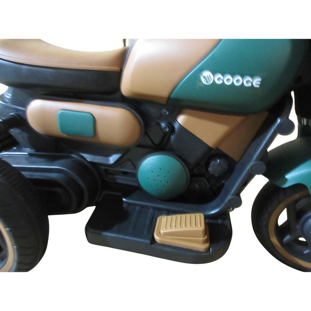 Moto Elétrica Infantil Prime Retrô - Verde - Imagem 5