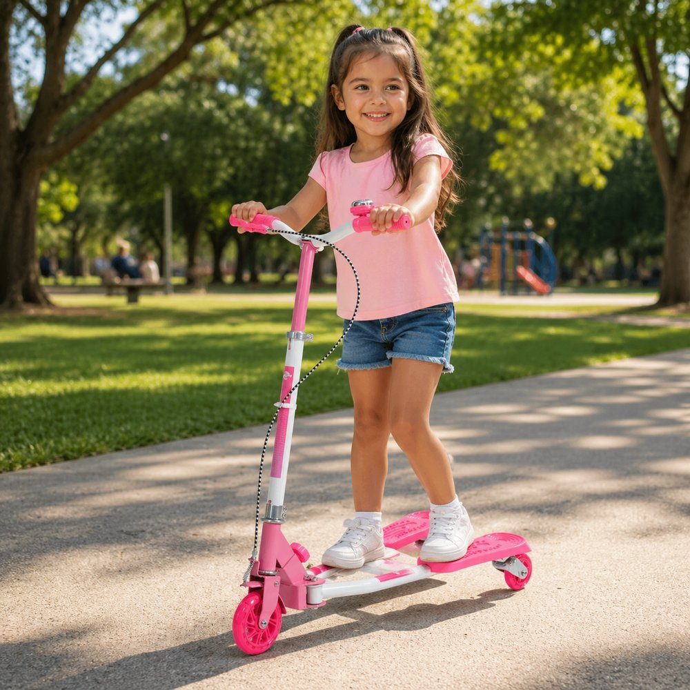 Patinete Infantil Dobrável - Rosa - Imagem 2