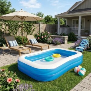 Piscina Inflável Retangular 778 Litros - Azul